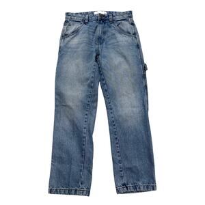 Paper Denim & Cloth Men's Straight Leg Carpenter Jeans 30"W x 30"L Light Wash